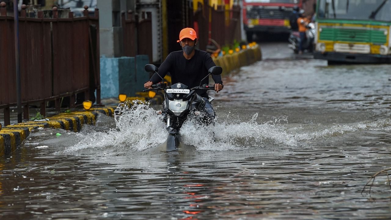 Due to the downpour, several low-lying areas in the eastern and western suburbs witnessed water-logging. Credit: AFP Photo