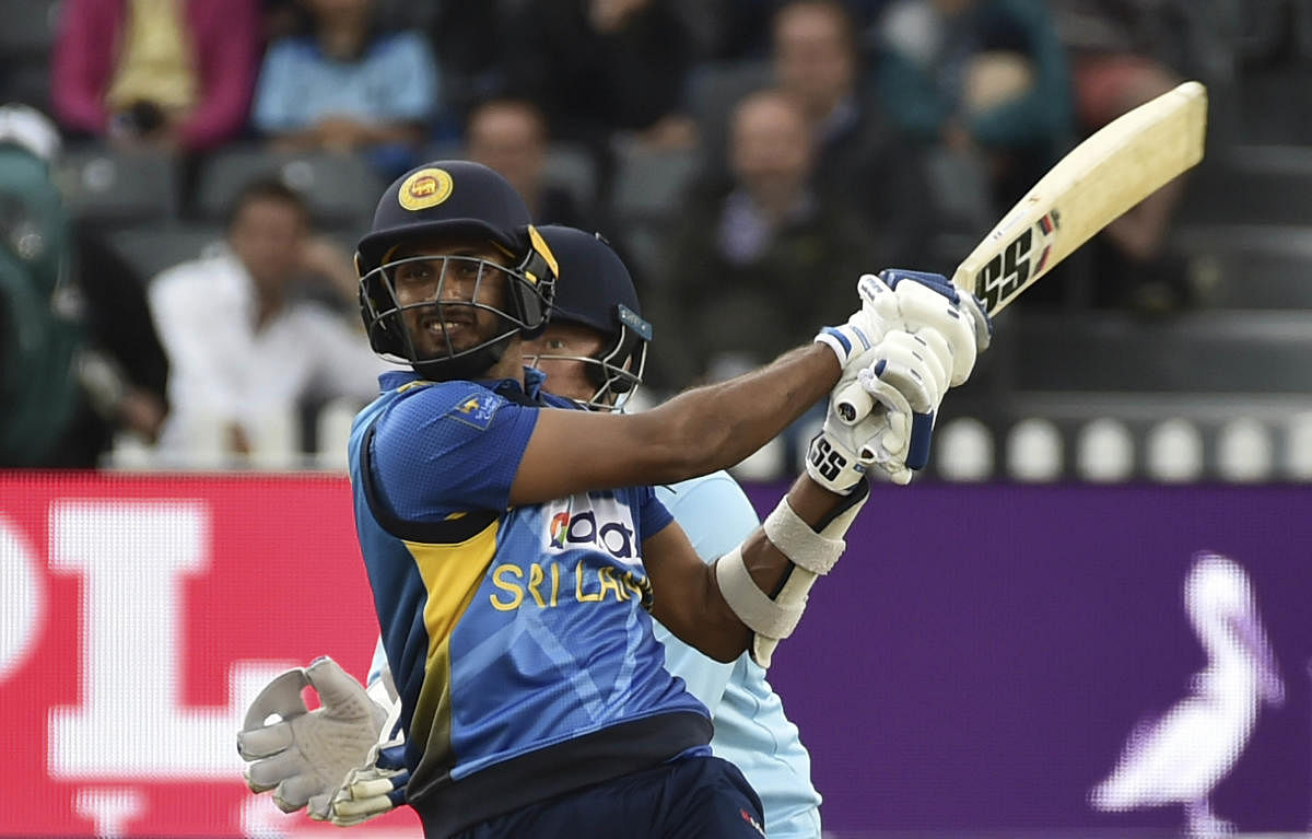 Sri Lanka's new captain Dasun Shanaka. Credit: AP Photo