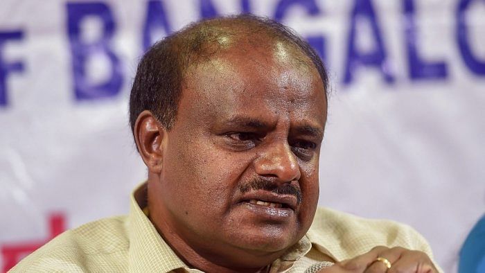 JD(S) leader HD Kumaraswamy. Credit: DH Photo