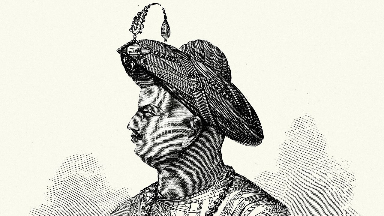 Turn number 5 into Tipu Sultan drawing easy - How to draw Tipu sultan face  drawing easy step by step - YouTube