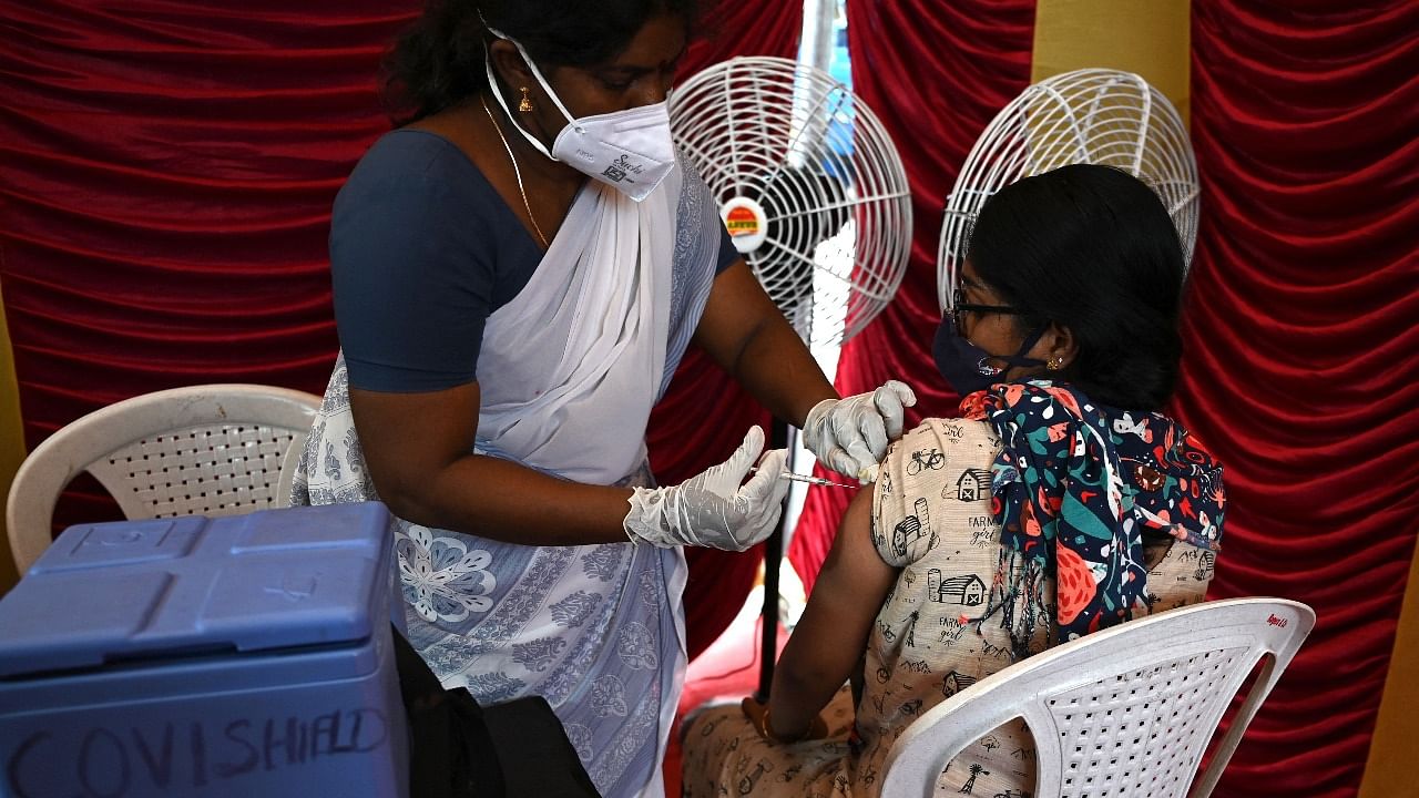 Tamil Nadu is one of seven states that could not inoculate even one third of their population so far. Credit: AFP file photo