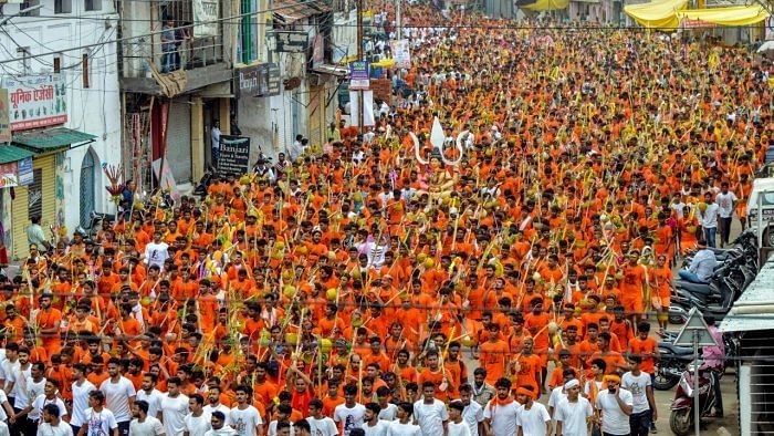 The Kawad Yatra. Credit: PTI File Photo