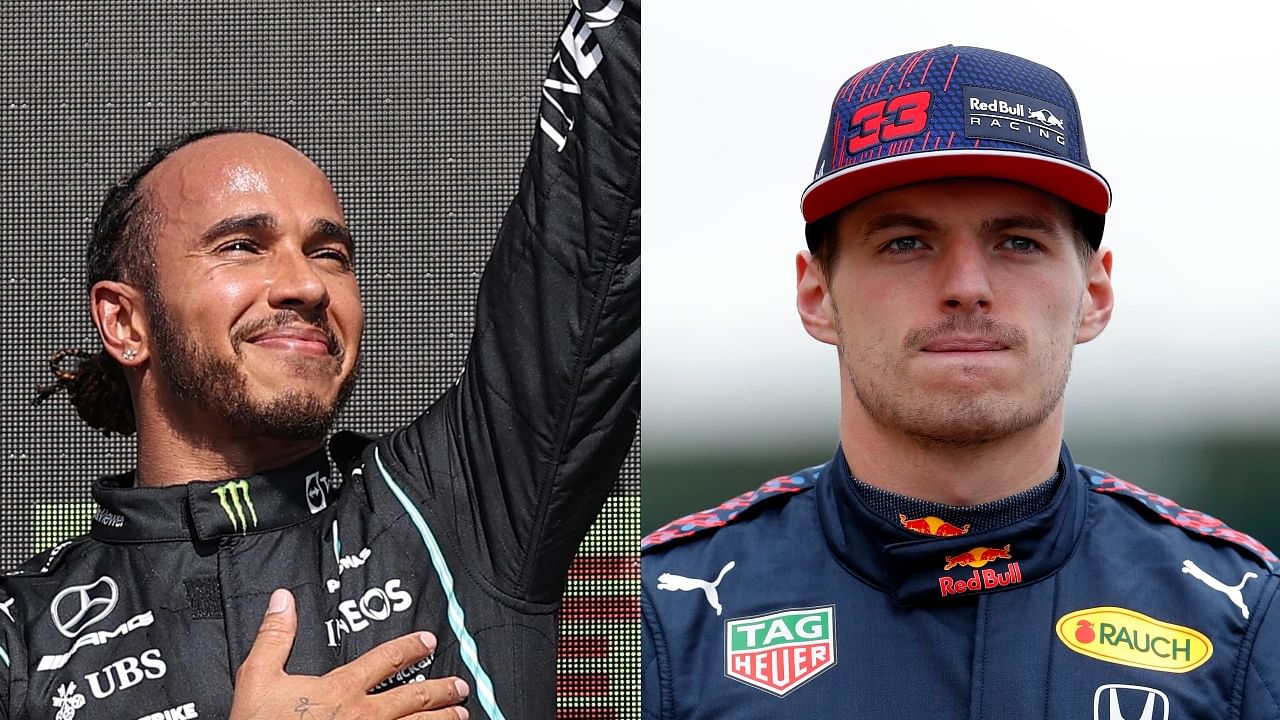 Mercedes driver Lewis Hamilton (L) and Red Bull Racing driver Max Verstappen. Credit: AFP, Reuters Photos