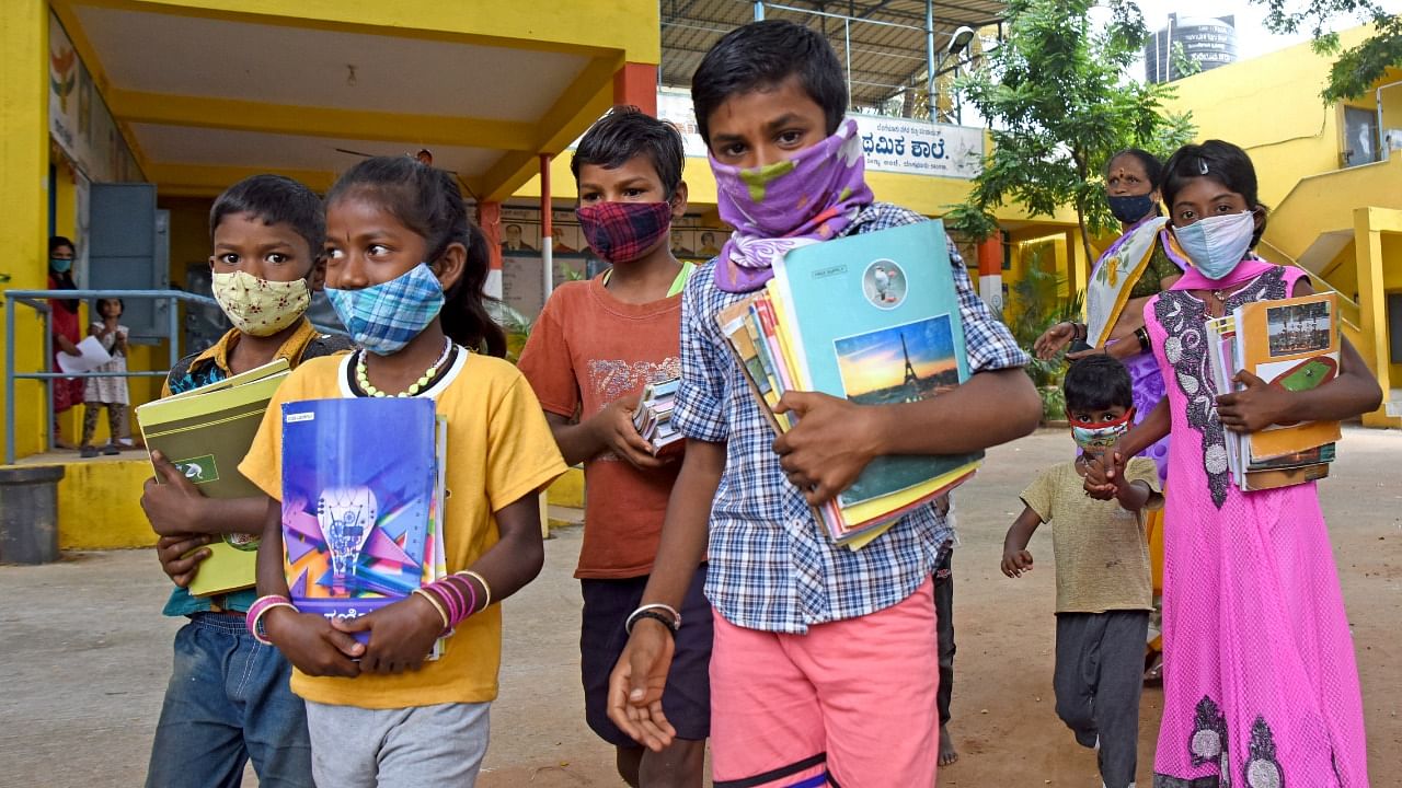 The survey covered children in the grades between kindergarten and class 10. Credit: DH Photo/M S Manjunath