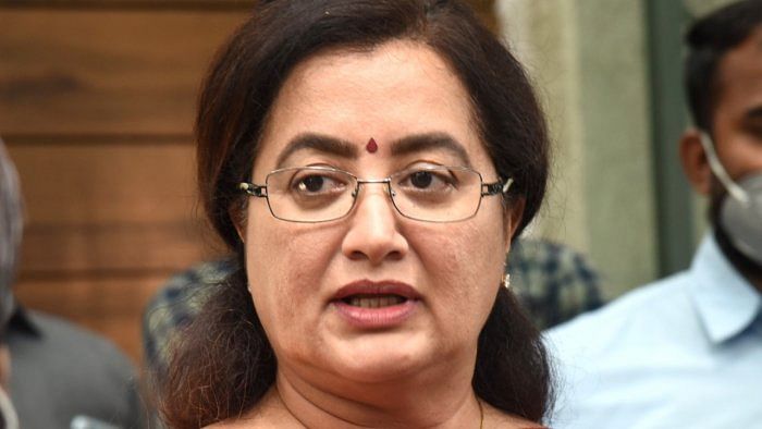 Mandya MP Sumalatha Ambareesh. Credit: DH Photo/S K Dinesh