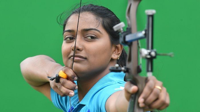 Star Indian archer Deepika Kumari. Credit: PTI Photo