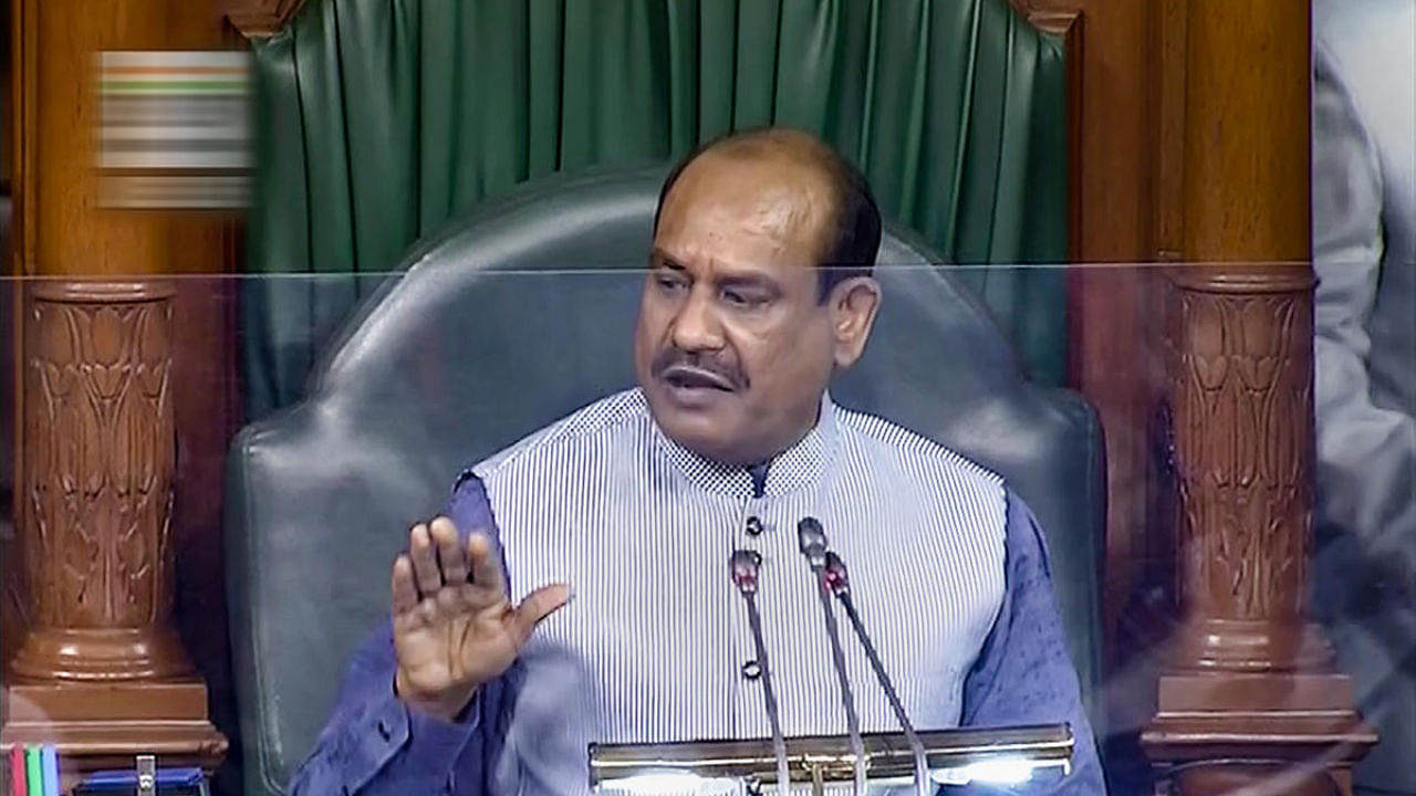 Lok Sabha Speaker Om Birla conducts proceddings on the first day of the Monsoon Session of Parliament, in New Delhi. Credit: PTI Photo