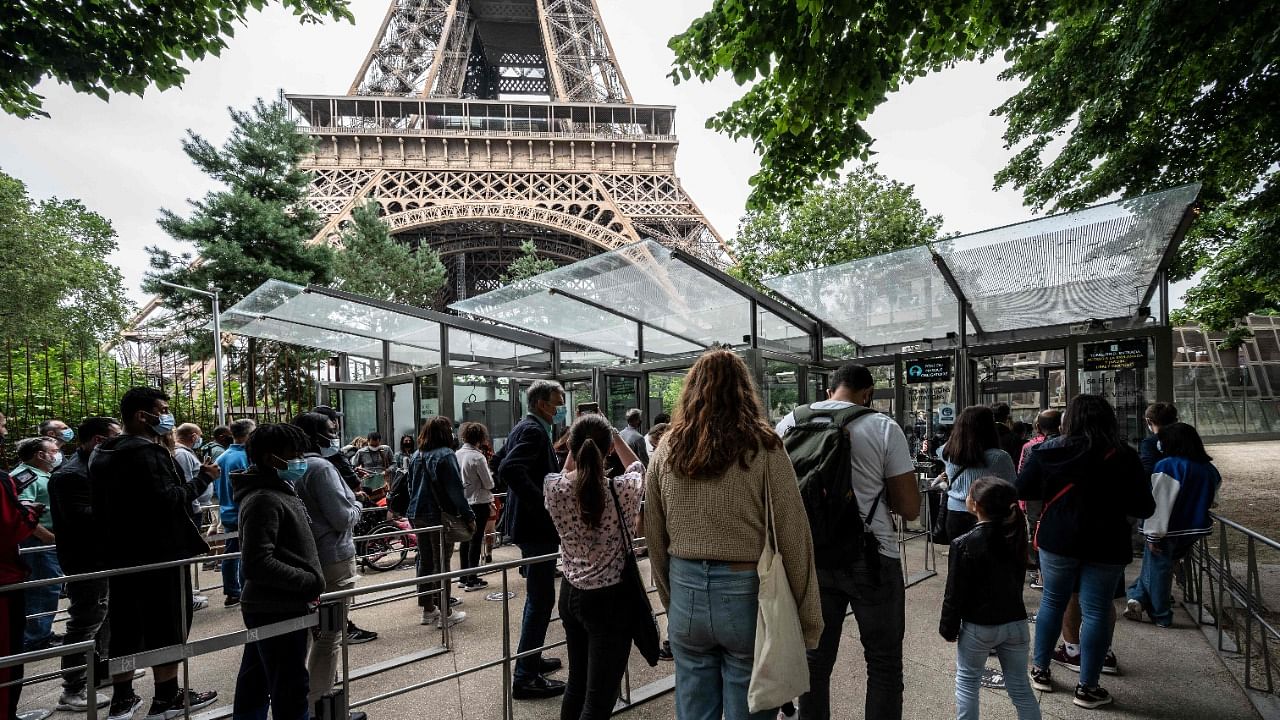 The Eiffel Tower reopened to visitors on July 16. Credit: AFP Photo