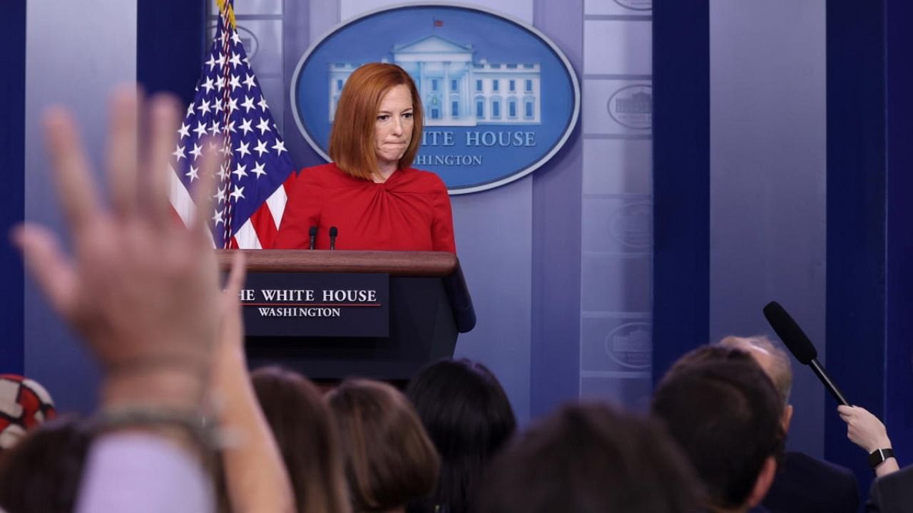 White House Press Secretary Psaki. Credit: Reuters Photo