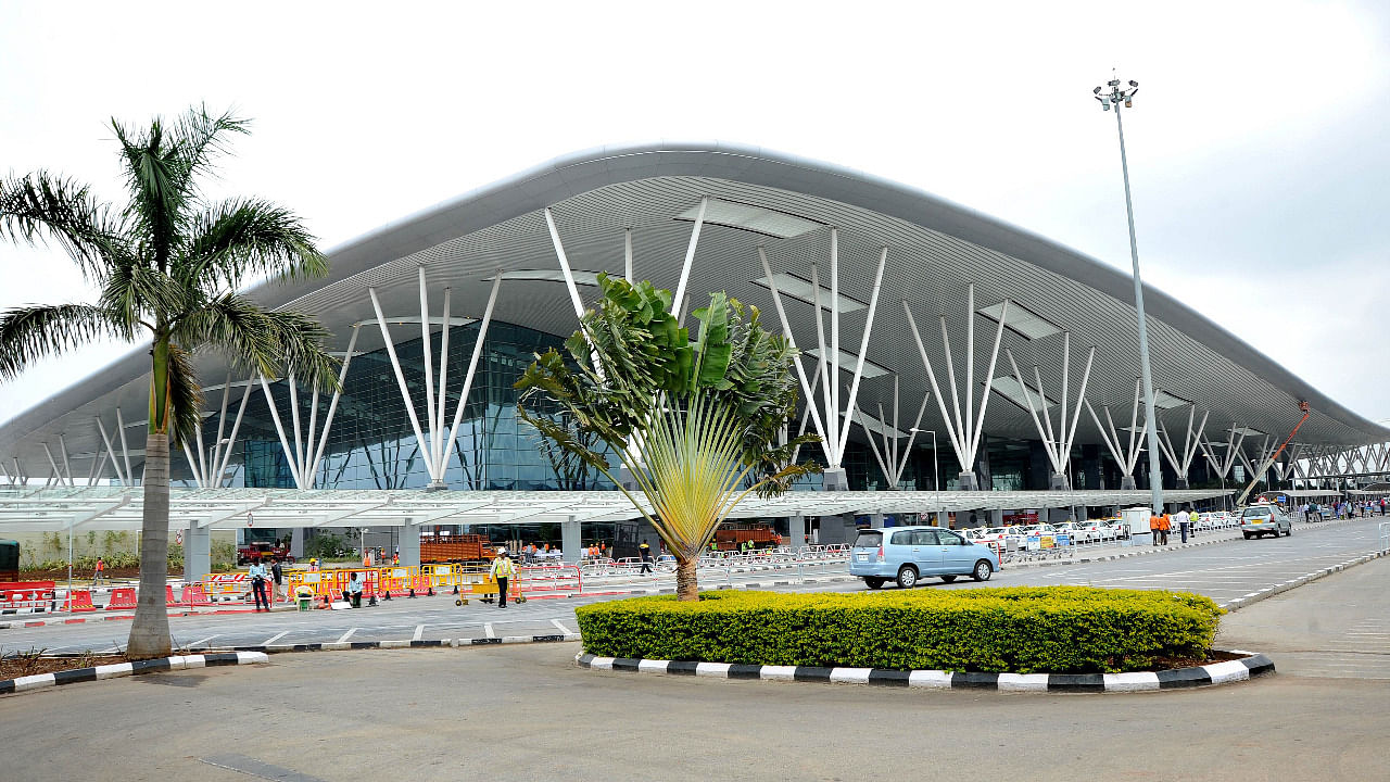 Bengaluru airport. Credit: DH Photo