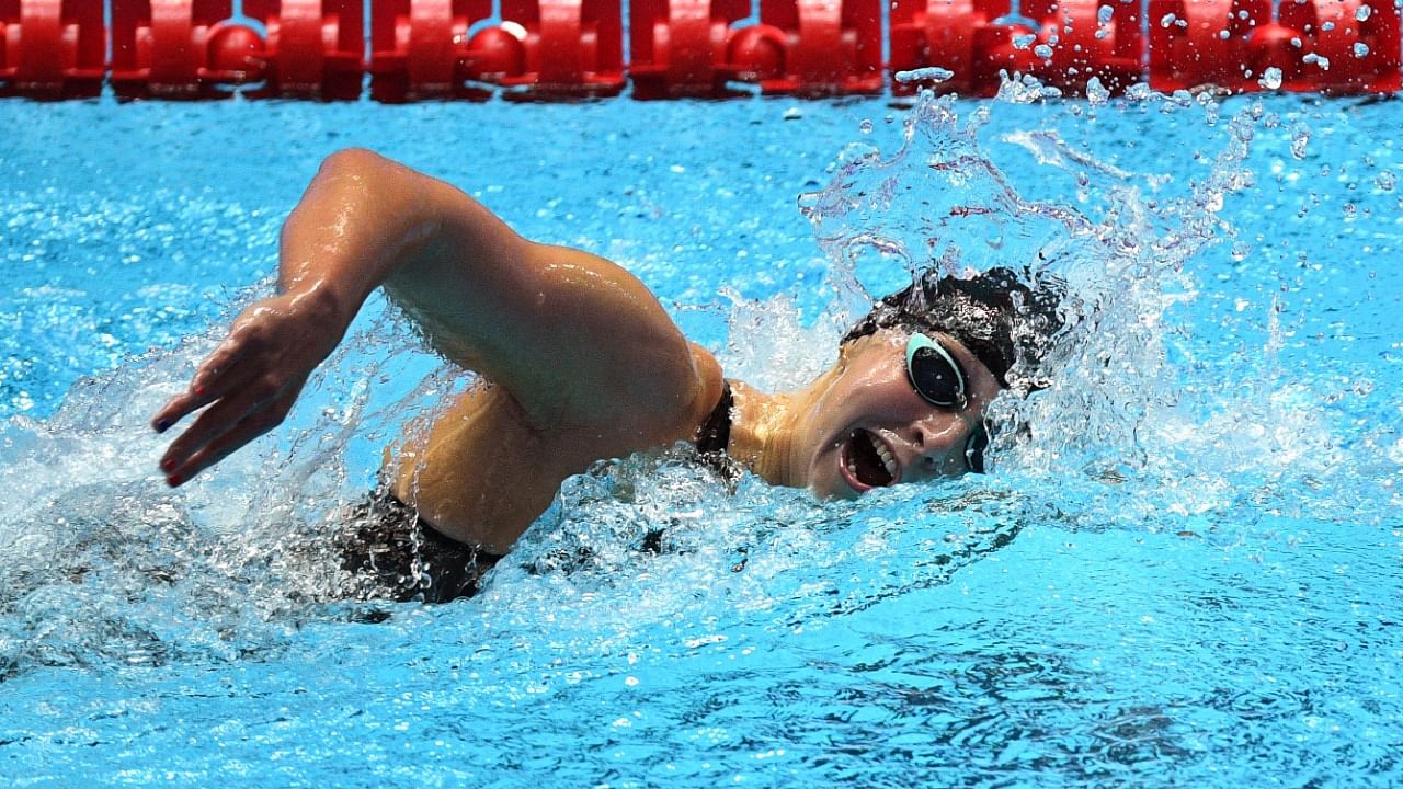 Ledecky has powered her way to five Olympic gold medals with laser-like focus on her goals, and an intensifying rivalry with Ariarne Titmus is not about to change the US freestyle great's approach. Credit: AFP File Photo