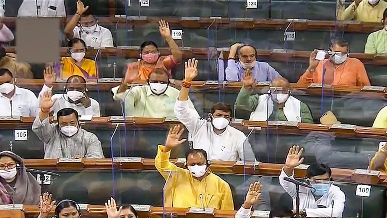 Members in the Lok Sabha during the Monsoon Session of Parliament, in New Delhi. Credit: PTI photo