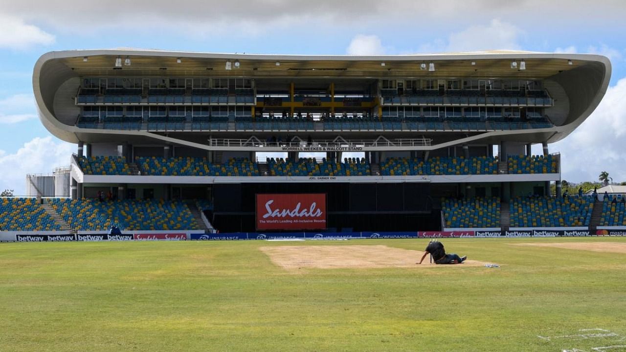 Kensington Oval after the abandoned 2nd ODI between West Indies and Australia at Kensington Oval, Bridgetown, Barbados. Credit: AFP Photo