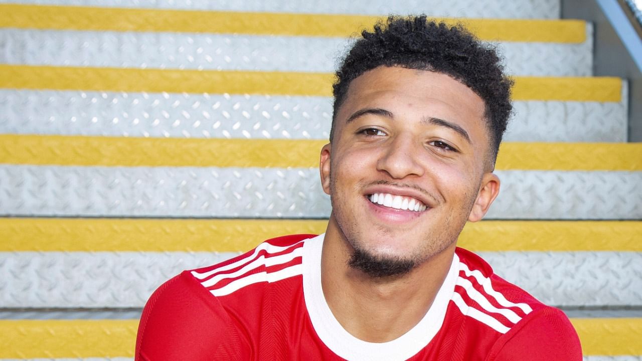 Manchester United's latest signing Jadon Sancho. Credit: Twitter/@ManUtd