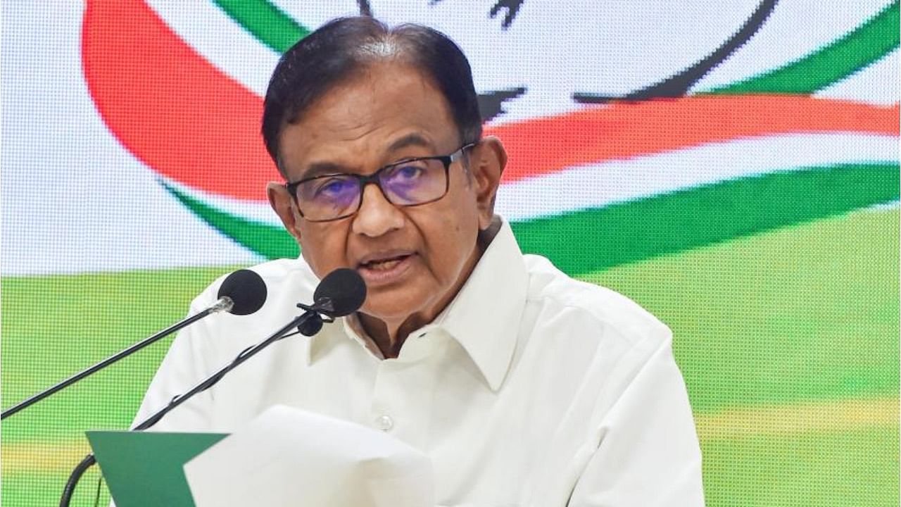 P Chidambaram. Credit: PTI File Photo