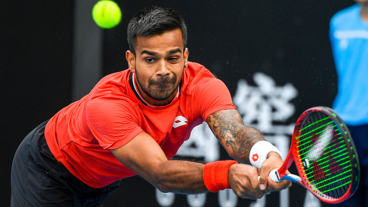 India tennis star Sumit Nagal. Credit: AP File Photo