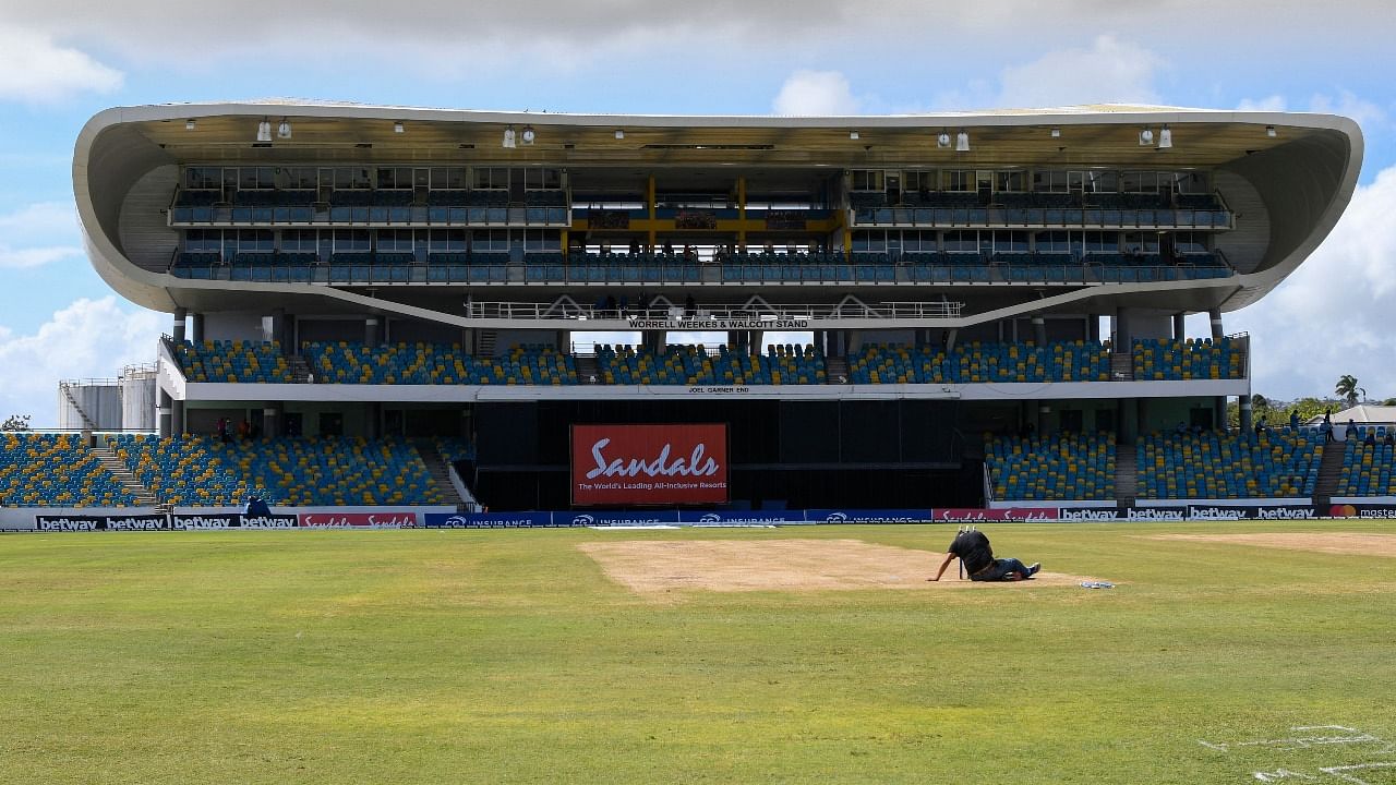 Kensington Oval after the abandoned 2nd ODI between West Indies and Australia at Kensington Oval, Bridgetown. Credit: AFP Photo