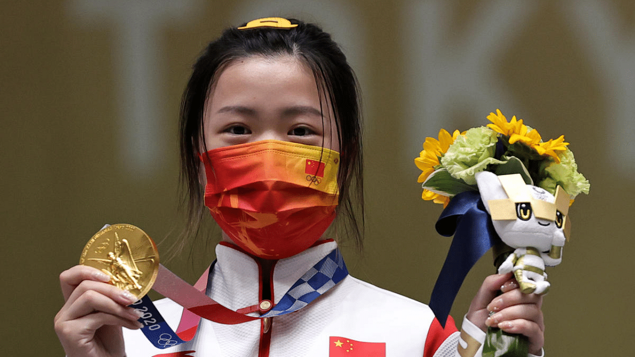 China fired an ominous warning as Yang Qian grabbed the Games' first gold. Credit: Reuters Photo