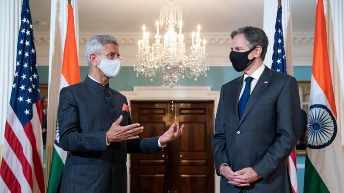 US Secretary of State Blinken meets with India's External Affairs Minister Jaishankar. Credit: Reuters Photo
