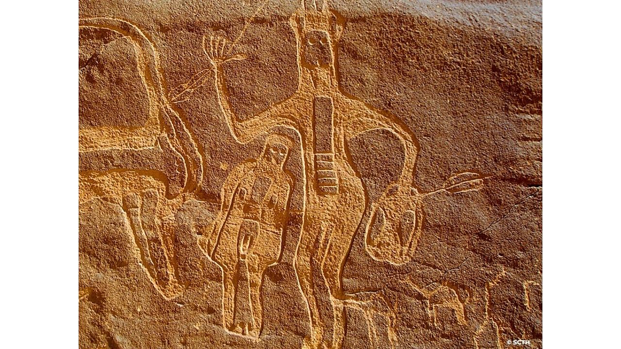 Hima, in the Gulf state's southwest, is home to one of the largest rock art complexes in the world. Credit: Twitter/@UNESCO