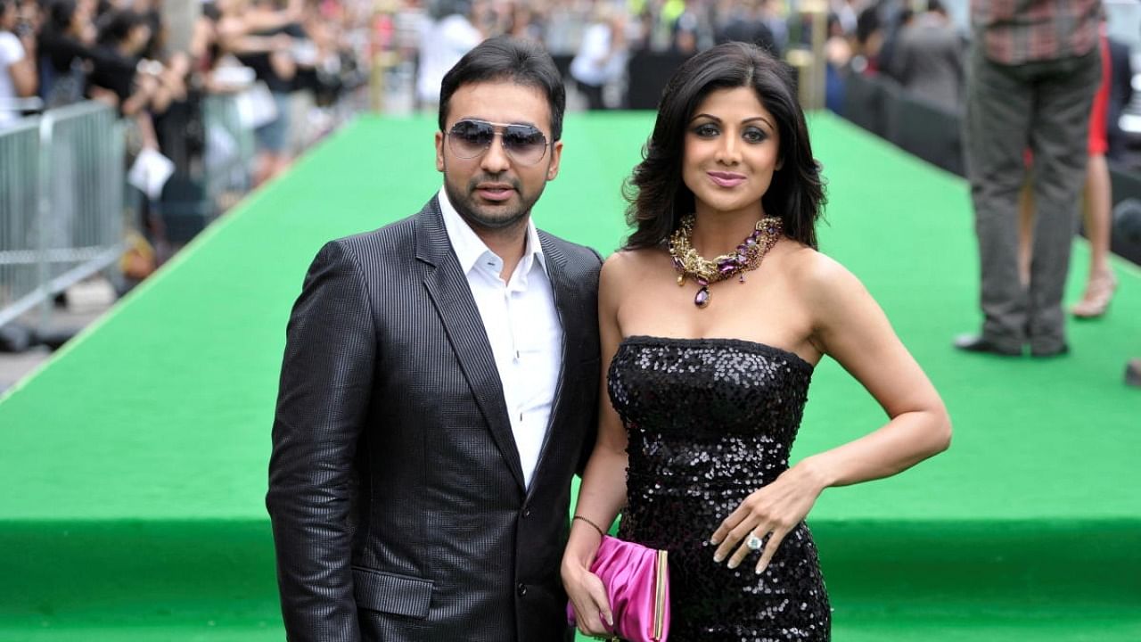 Bollywood actress Shilpa Shetty and husband Raj Kundra. Credit: Reuters Photo