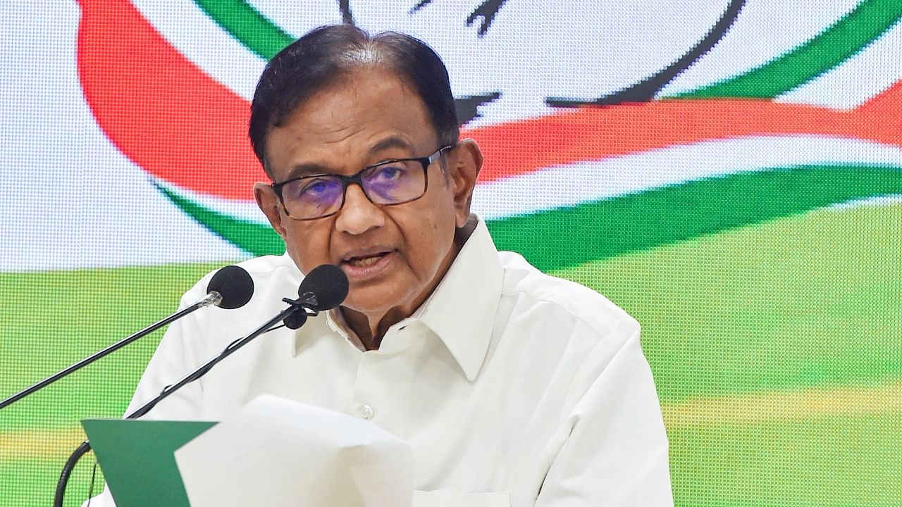 Senior Congress leader P Chidambaram. Credit: PTI Photo