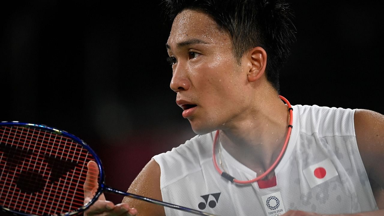 "My sister played it and before realising it, I was doing the same," Kento Momota, who wouldn't be a badminton hero without older sister Meiko, has said. Credit: AFP Photo