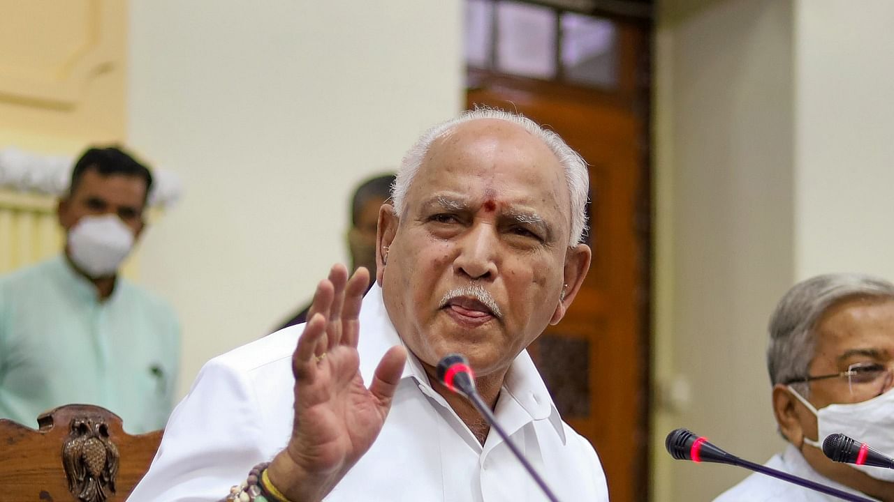 Yediyurappa said he had offered to resign two months ago. Credit: PTI Photo
