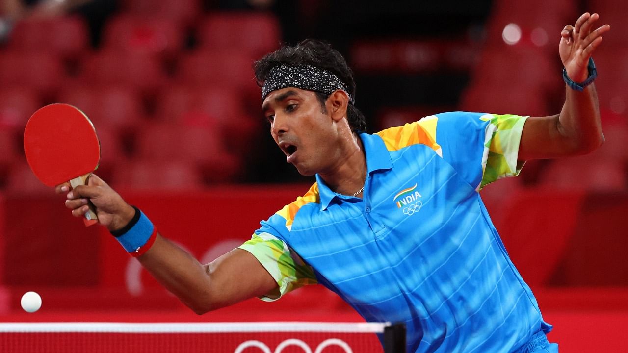 Indian table tennis great Sharath Kamal. Credit: Reuters Photo