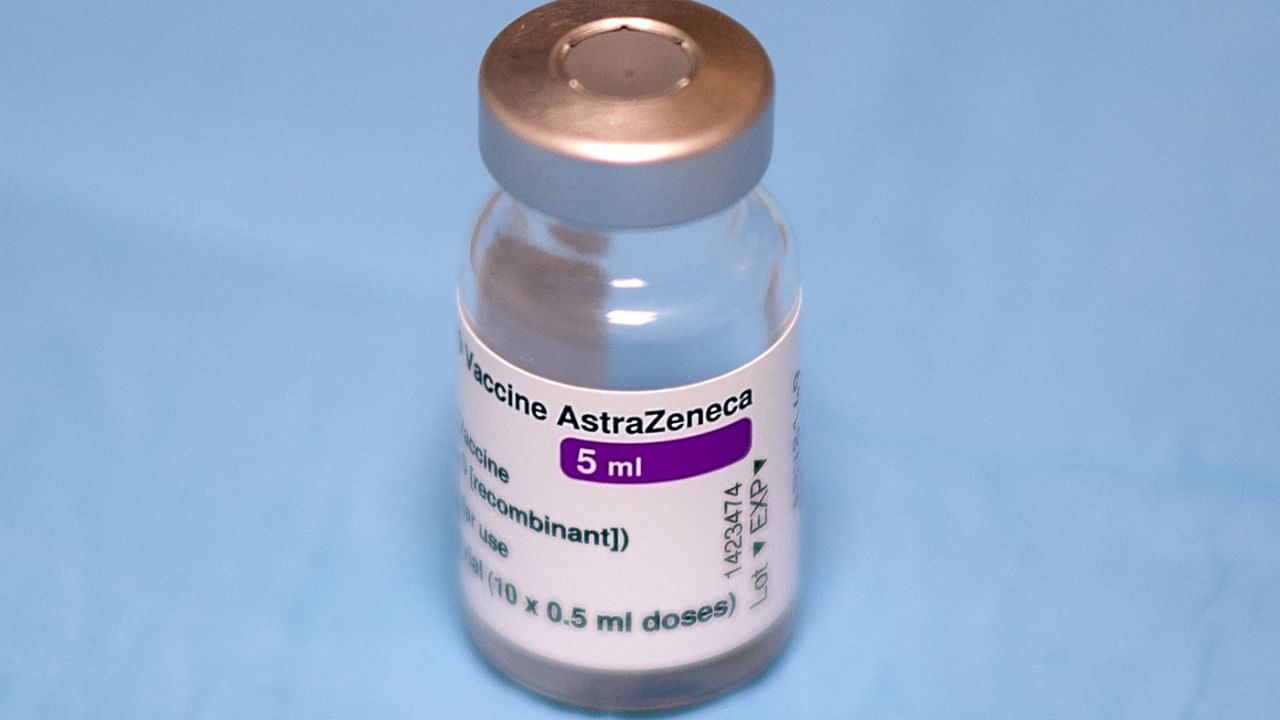 A vial of the AstraZeneca vaccine. Credit: AFP Photo