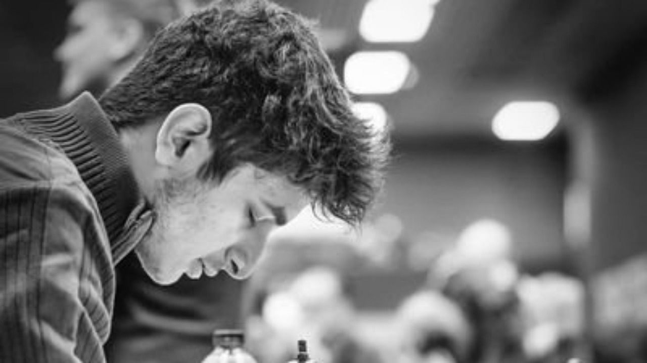 Indian Grandmaster Vidit Gujrathi will face Jan-Krzysztof Duda in Wednesday's quarterfinals of the men's section in the FIDE chess World Cup. Credit: Twitter Photo/@viditchess