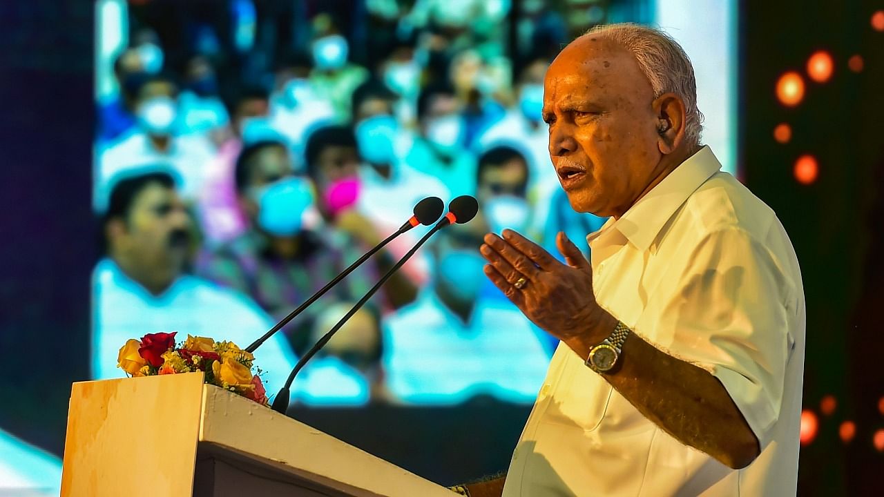 Former Karnataka CM B S Yediyurappa. Credit: PTI Photo