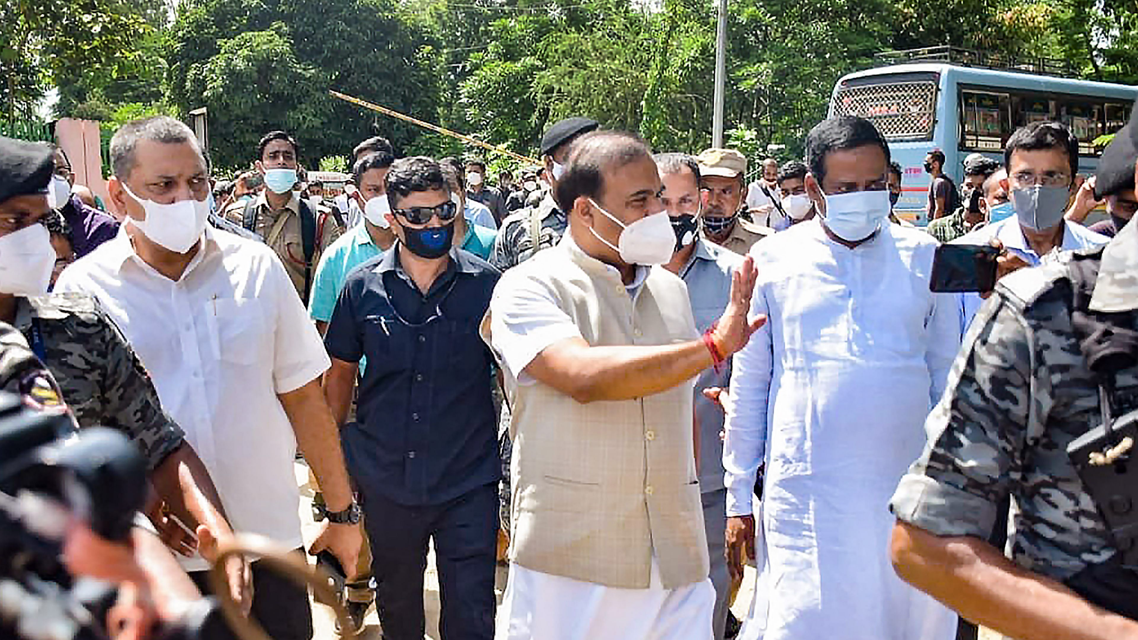 Assam government alleged that Mizoram began constructing a road towards Rengti Basti in Assam, destroying the Inner Line Reserve Forest in Lailapur area in Cachar district. Credit: PTI Photo
