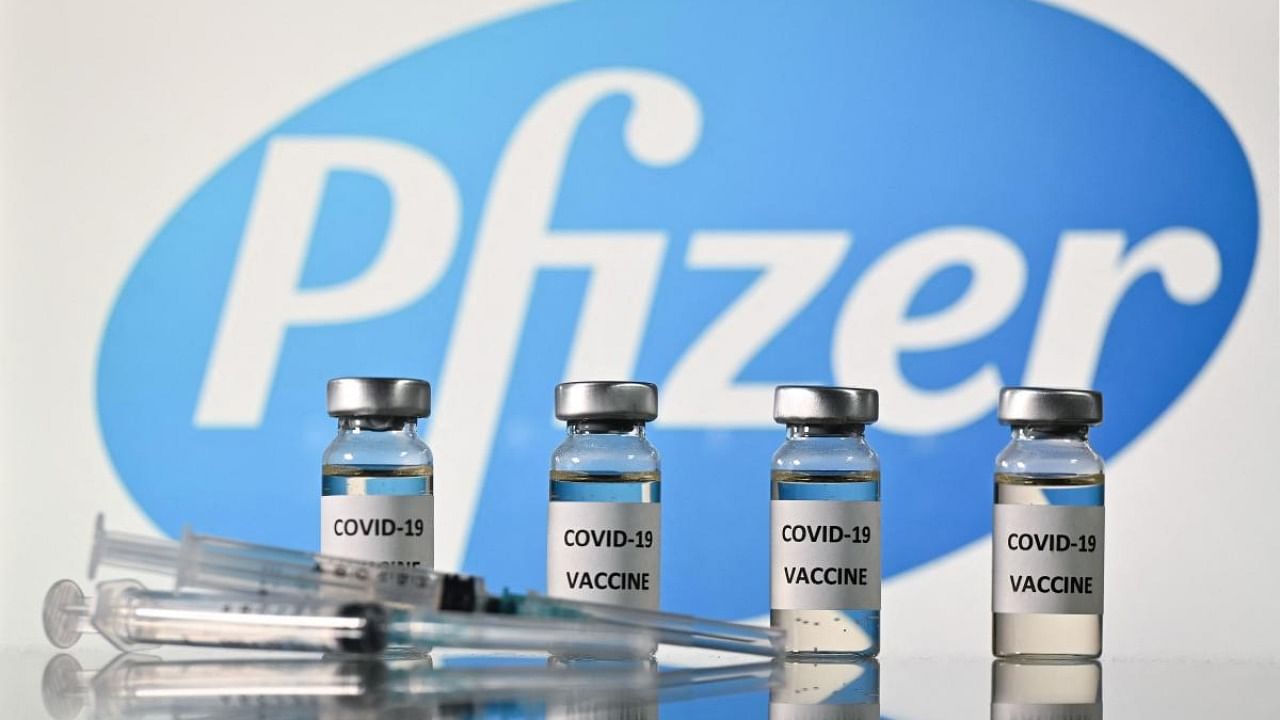 Pfizer sharply increased its 2021 projection for revenues tied to its Covid-19 vaccine on Wednesday. Credit: AFP File Photo