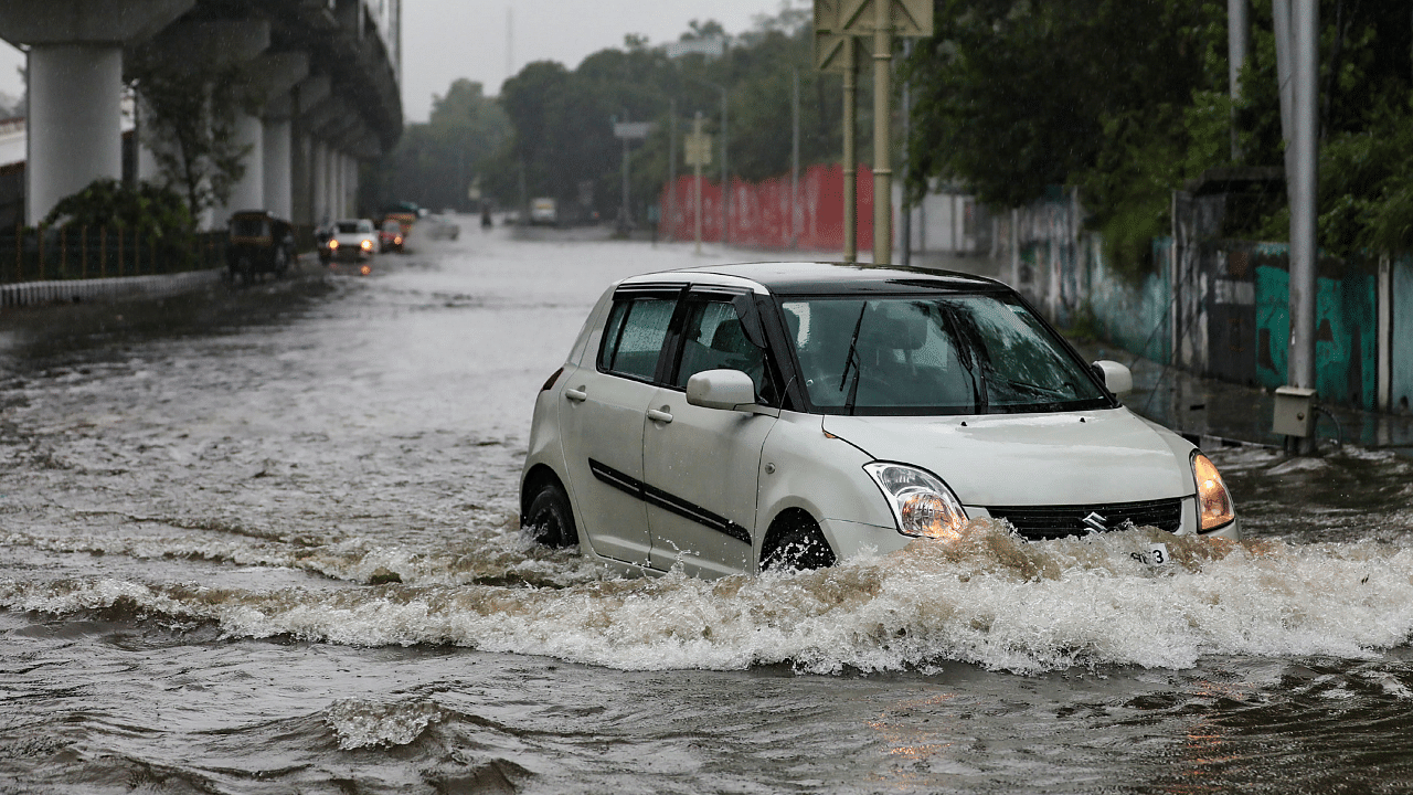 Most parts of the Jammu region have been receiving heavy rains for the past few days. Credit: PTI Photo