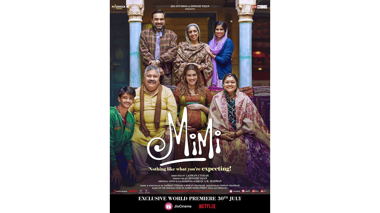  The official poster of 'Mimi'. Credit: IMDb