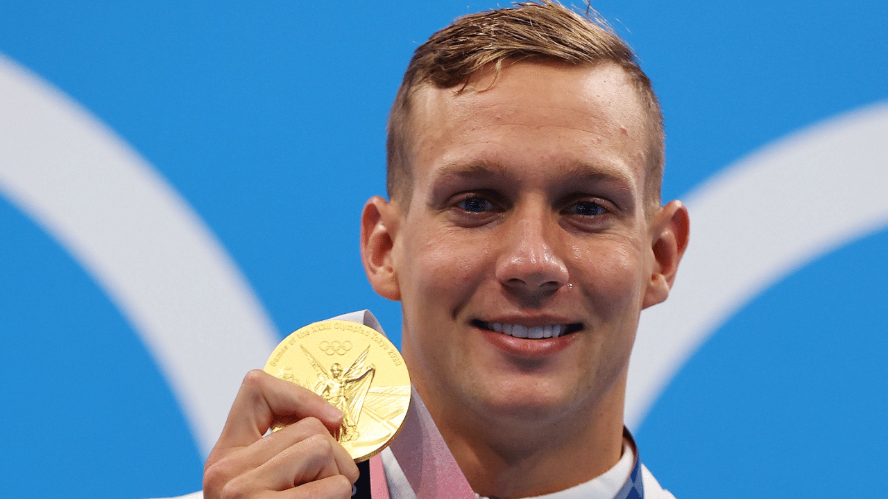 Dressel went into the race as favourite and led from rising star Kolesnikov at the turn before holding off a strong finish from Chalmers to touch first. Credit: Reuters Photo