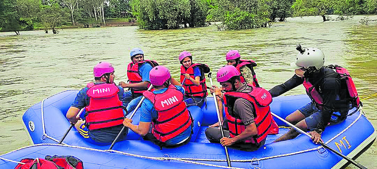 Rafting in River Cauvery at Dubare. Credit: special arrangement