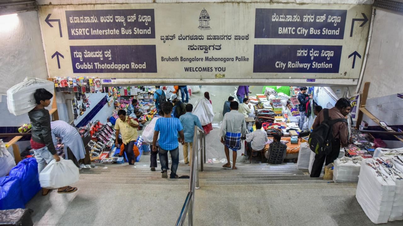 The Bruhat Bengaluru Mahanagara Palike (BBMP) plans to spend Rs 50 lakh on the project and hopes to instal the features in existing subways in two months. Credit: DH photo