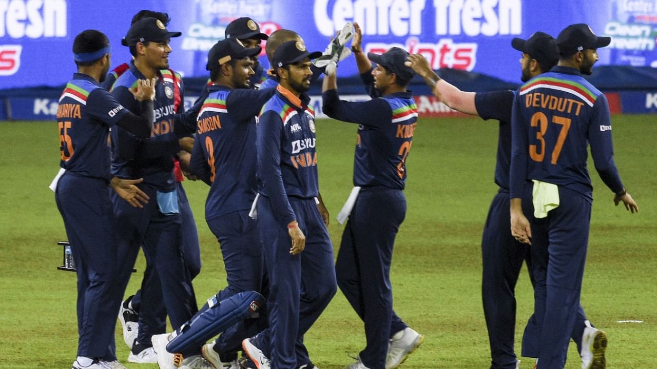 India lost the T20 series 1-2 after several players of the squad had to be isolated owing to Krunal's infection. Credit: AFP Photo