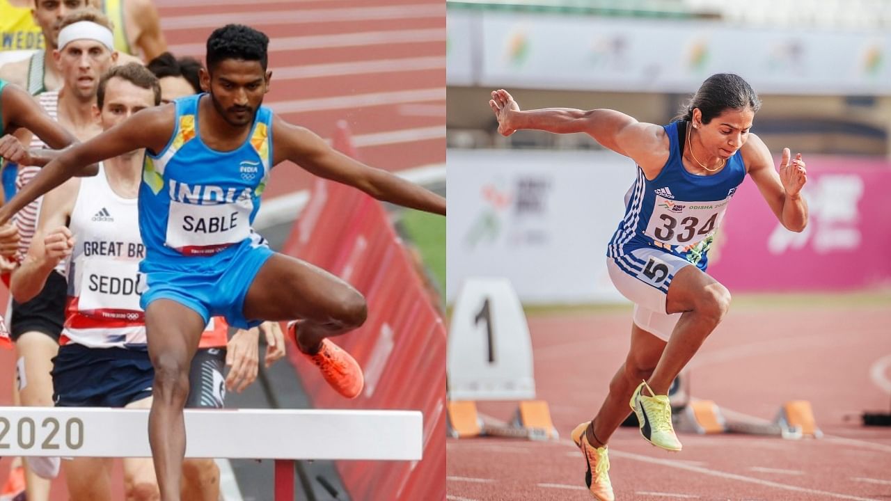 Avinash Sable (L) and Dutee Chand did not advance to the next round in their respective track events. Credit: Reuters, PTI Photos