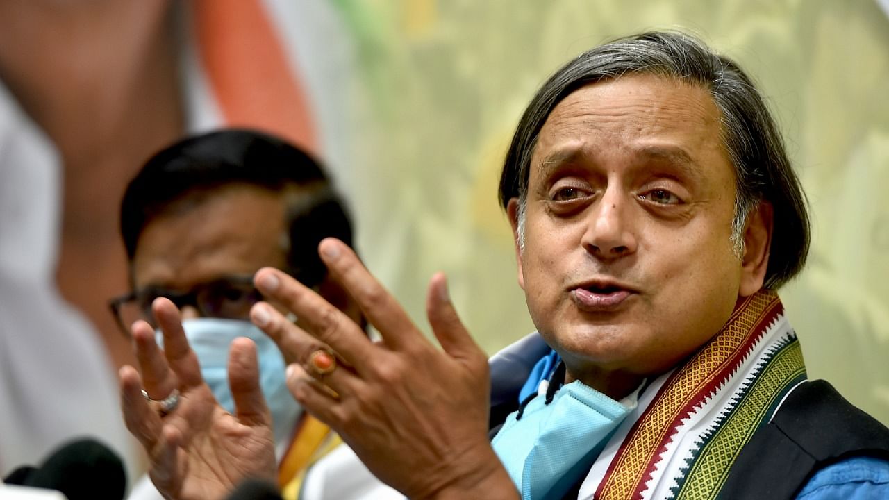  Congress leader Shashi Tharoor. Credit: PTI File Photo