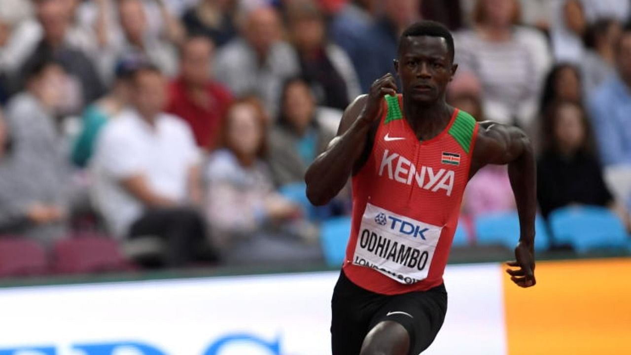 Kenyan sprinter Mark Odhiambo. Credit: Reuters Photo