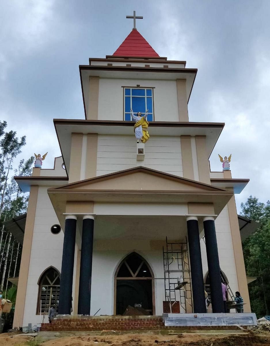 The St Lawrence Church at Abboorukatte is ready for inauguration.