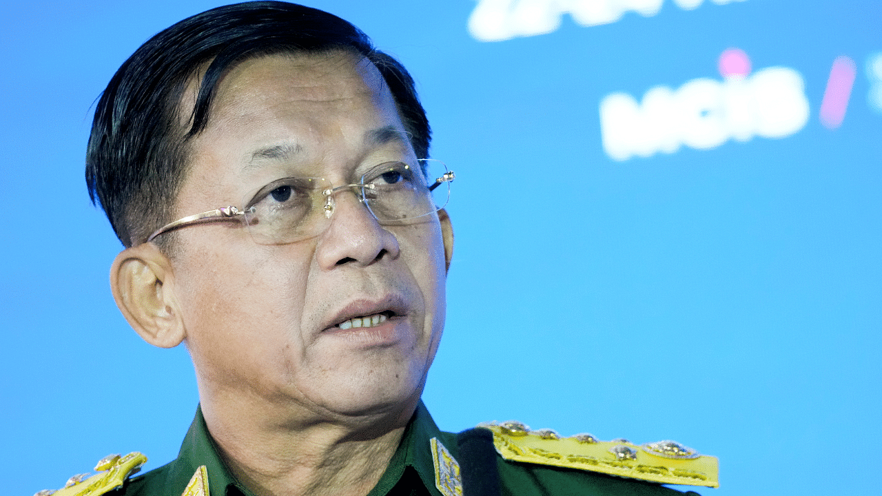 Myanmar's military ruler Min Aung Hlaing. Credit: Reuters Photo