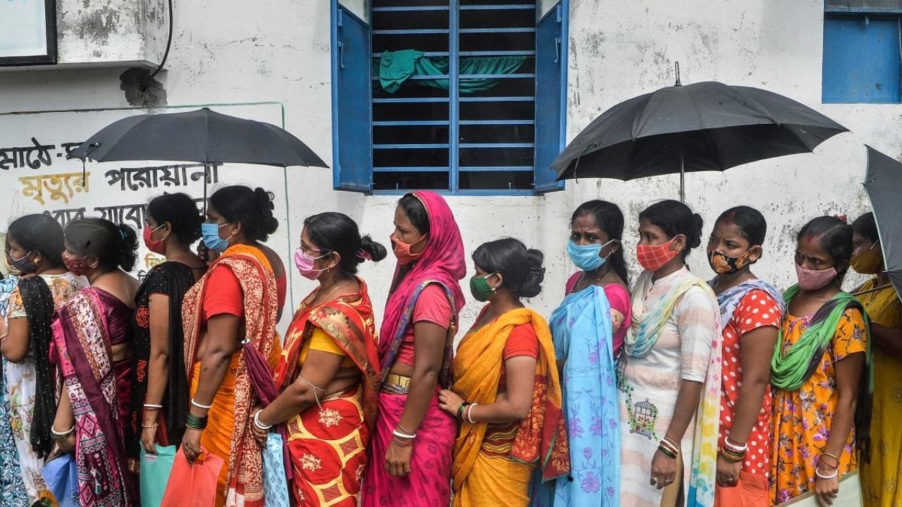Most employed women in India are in low-skilled work, such as farm and factory labour and domestic help, sectors that have been hit hard by the pandemic. Credit: AFP Photo