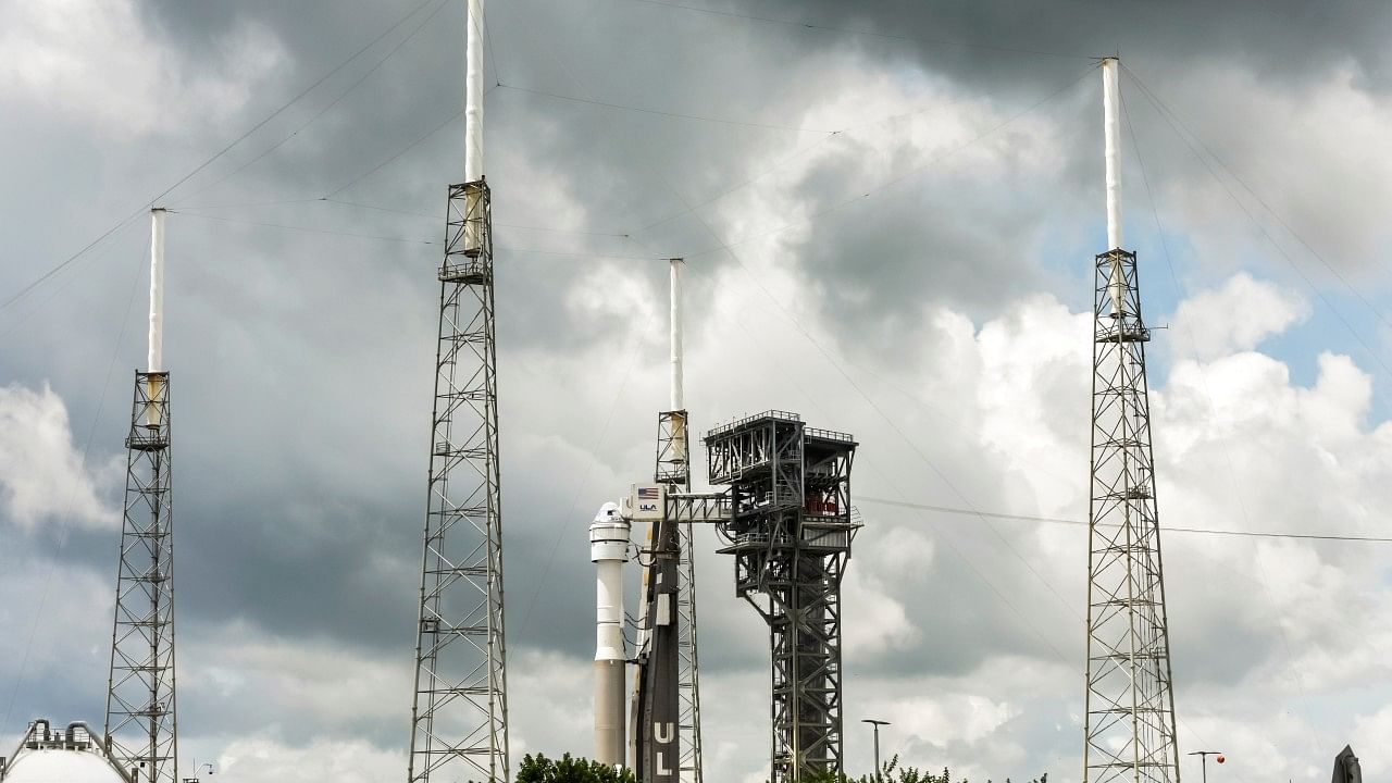 Atlas V rocket carrying Boeing's CST-100 Starliner capsule is prepared for launch to the International Space Station. Credit: Reuters Photo