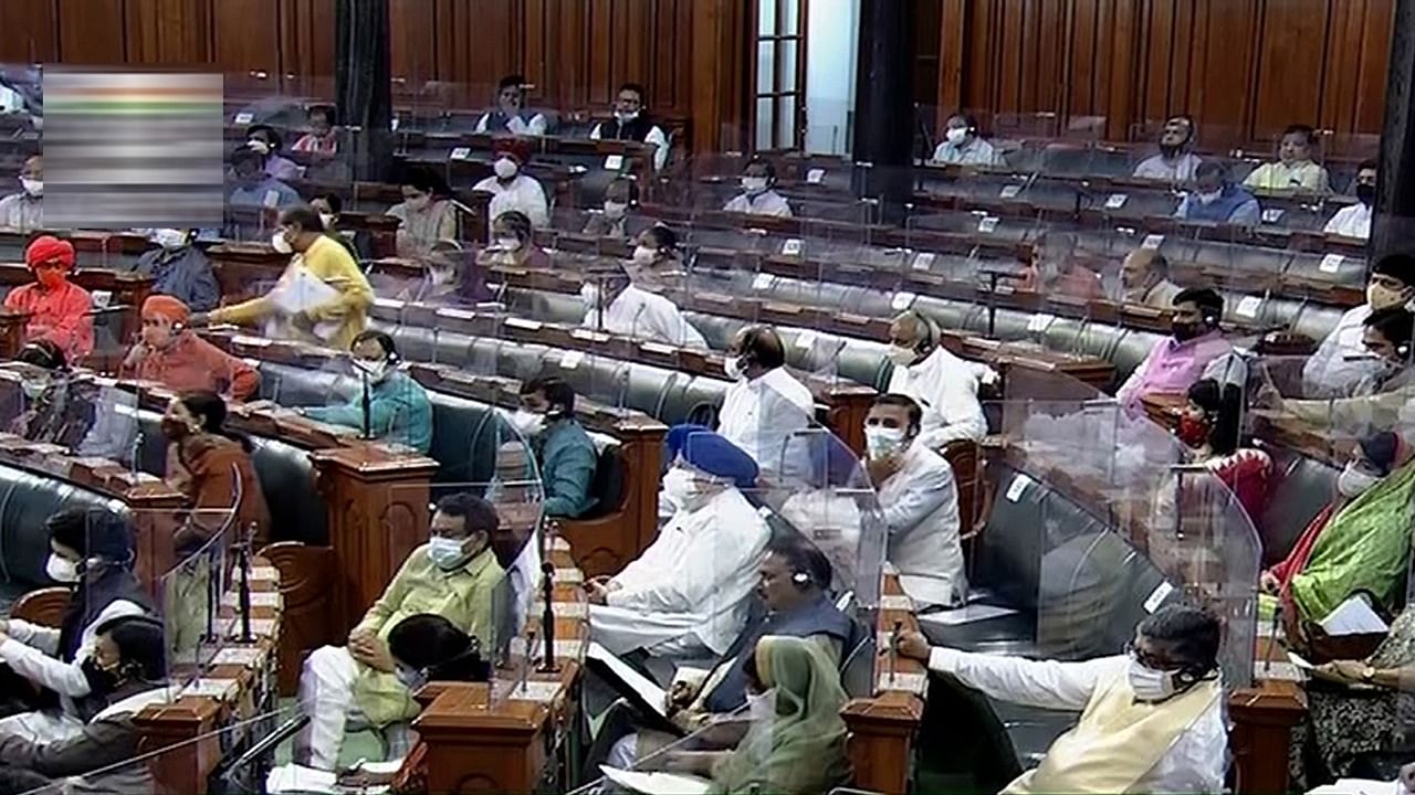 Parliamentarians in the Lok Sabha during the Monsoon Session of Parliament. Credit: PTI Photo