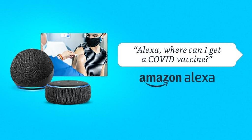 Amazon Alexa can now help you find nearest Covid-19 centres and other related details in India. Picture credit: Amazon