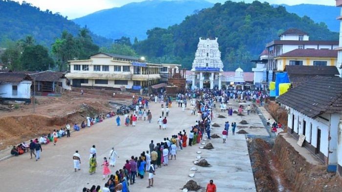 A general view of the Kukke Temple. Credit: DH Photo